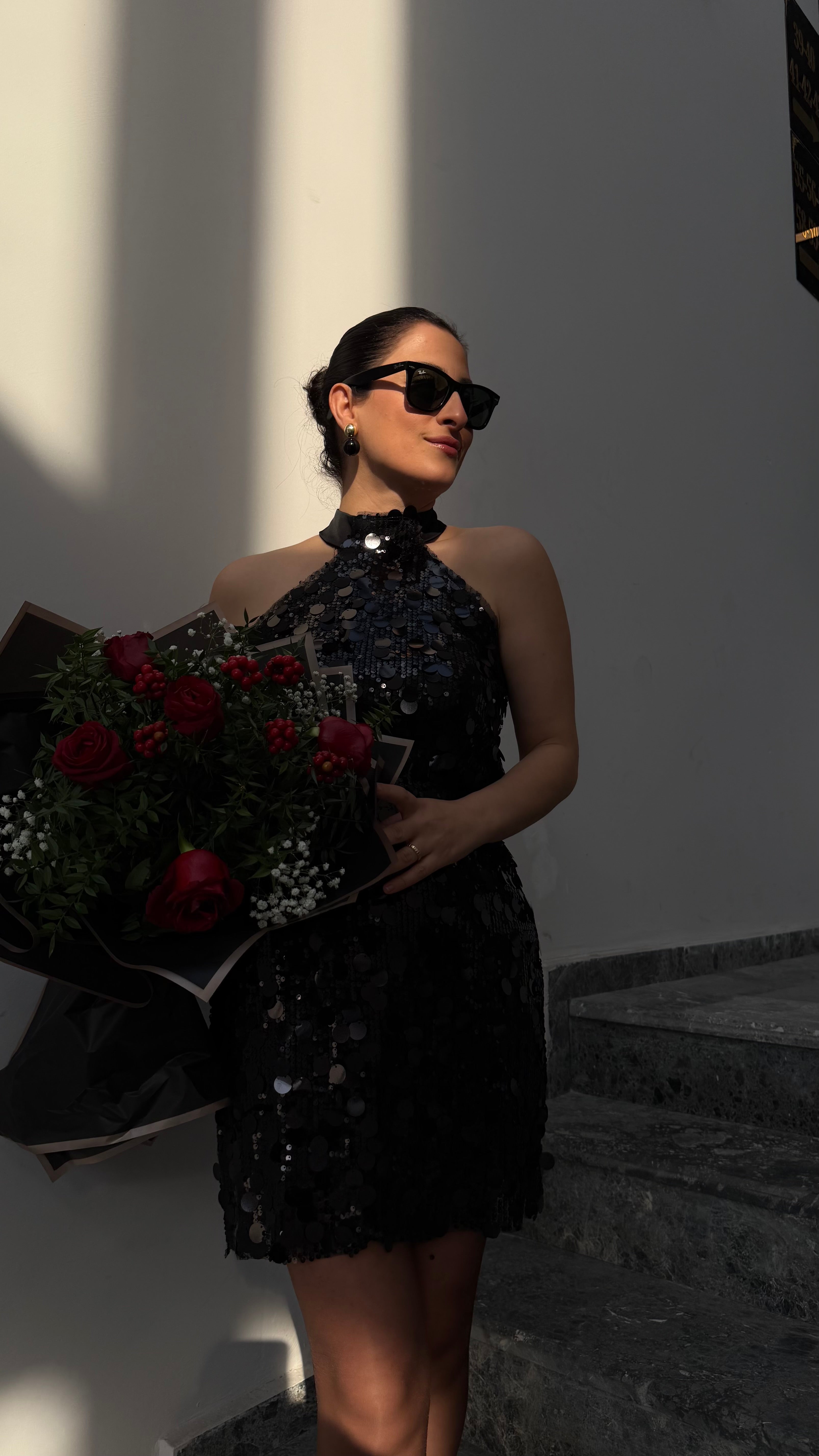 PAYETLİ MİNİ ELBİSE