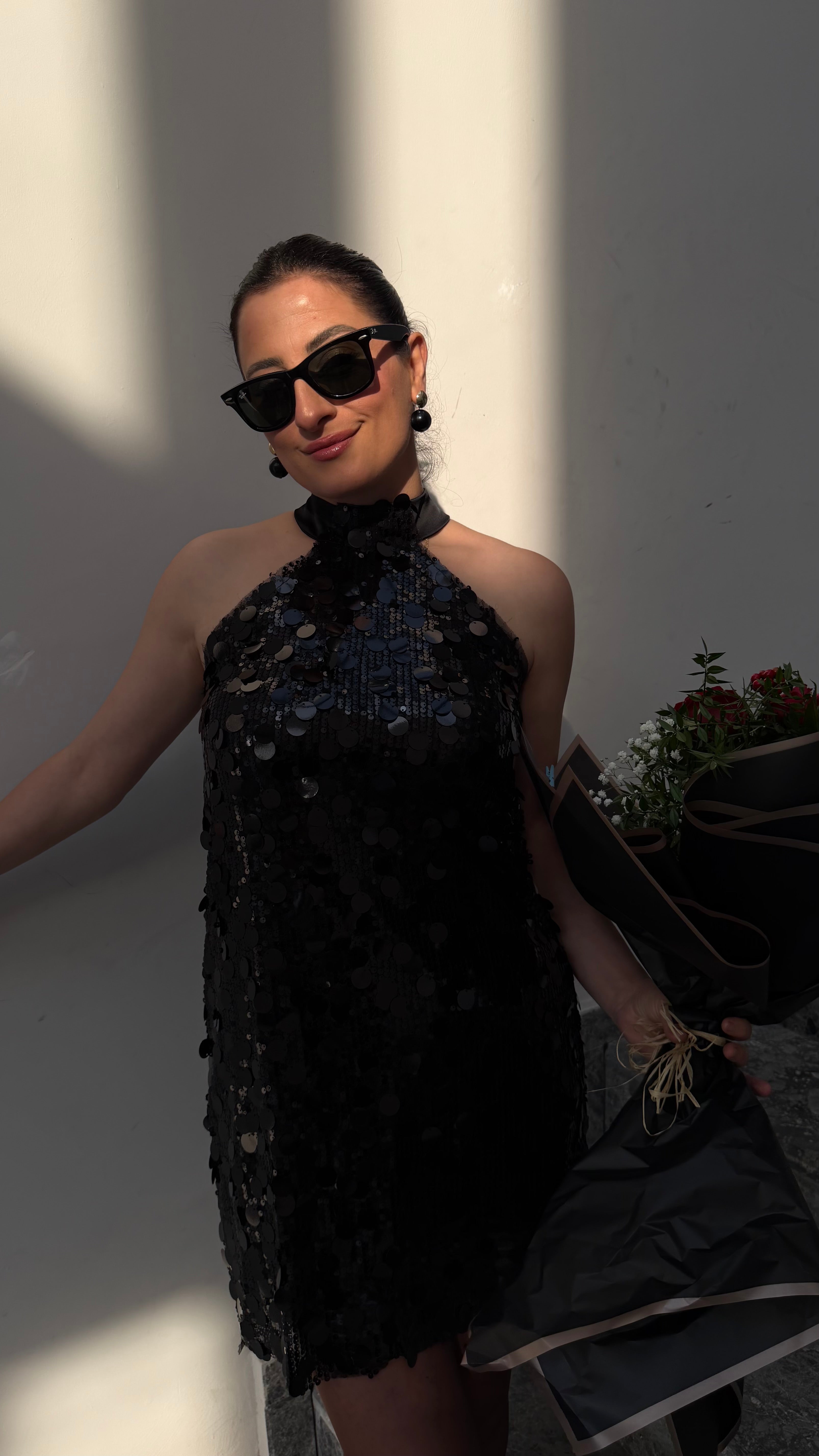 PAYETLİ MİNİ ELBİSE