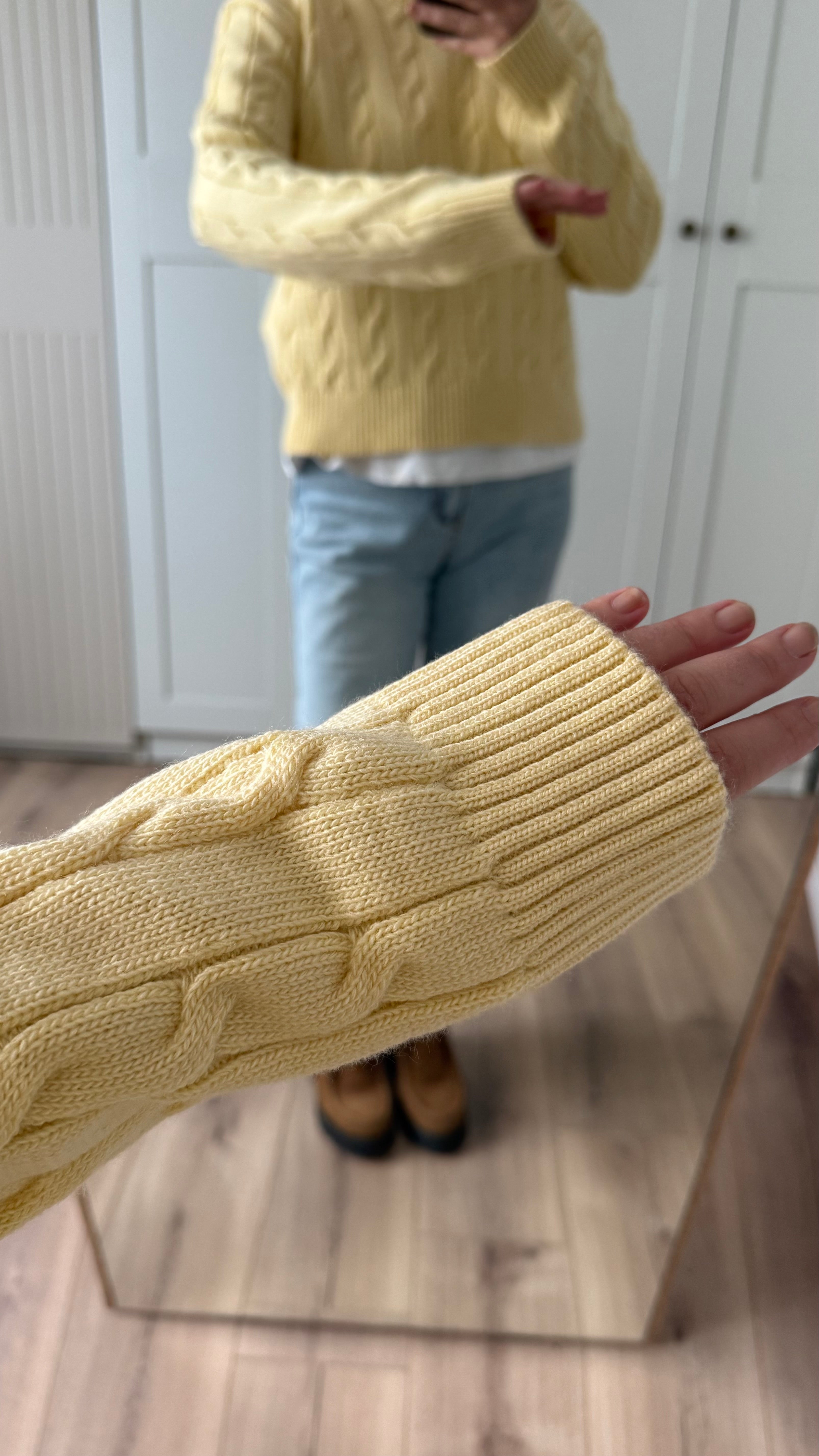 SAÇ ÖRGÜ TRİKO KAZAK -SARI