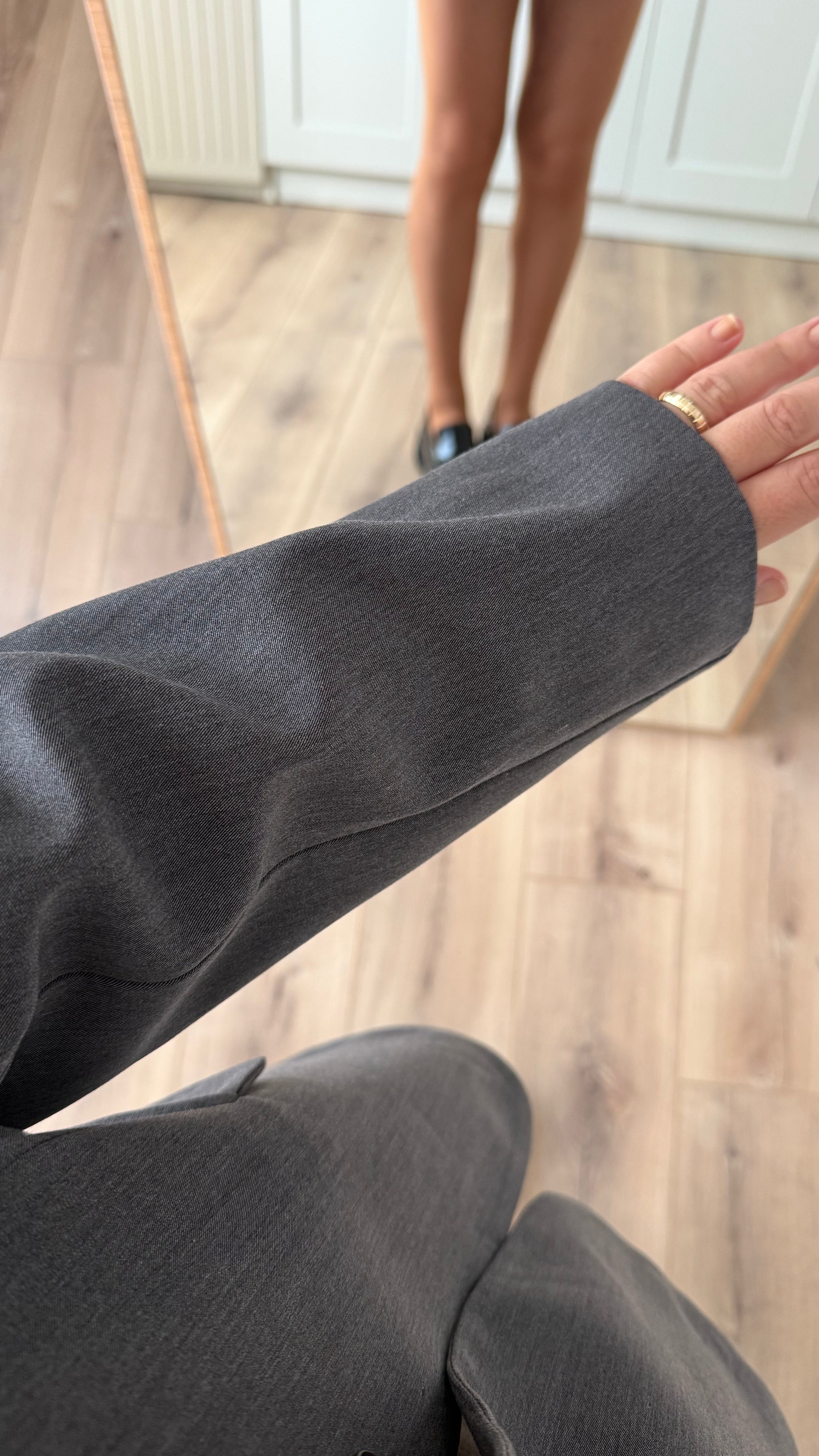 POLİVİSKON BLAZER CEKET -ANTRASİT