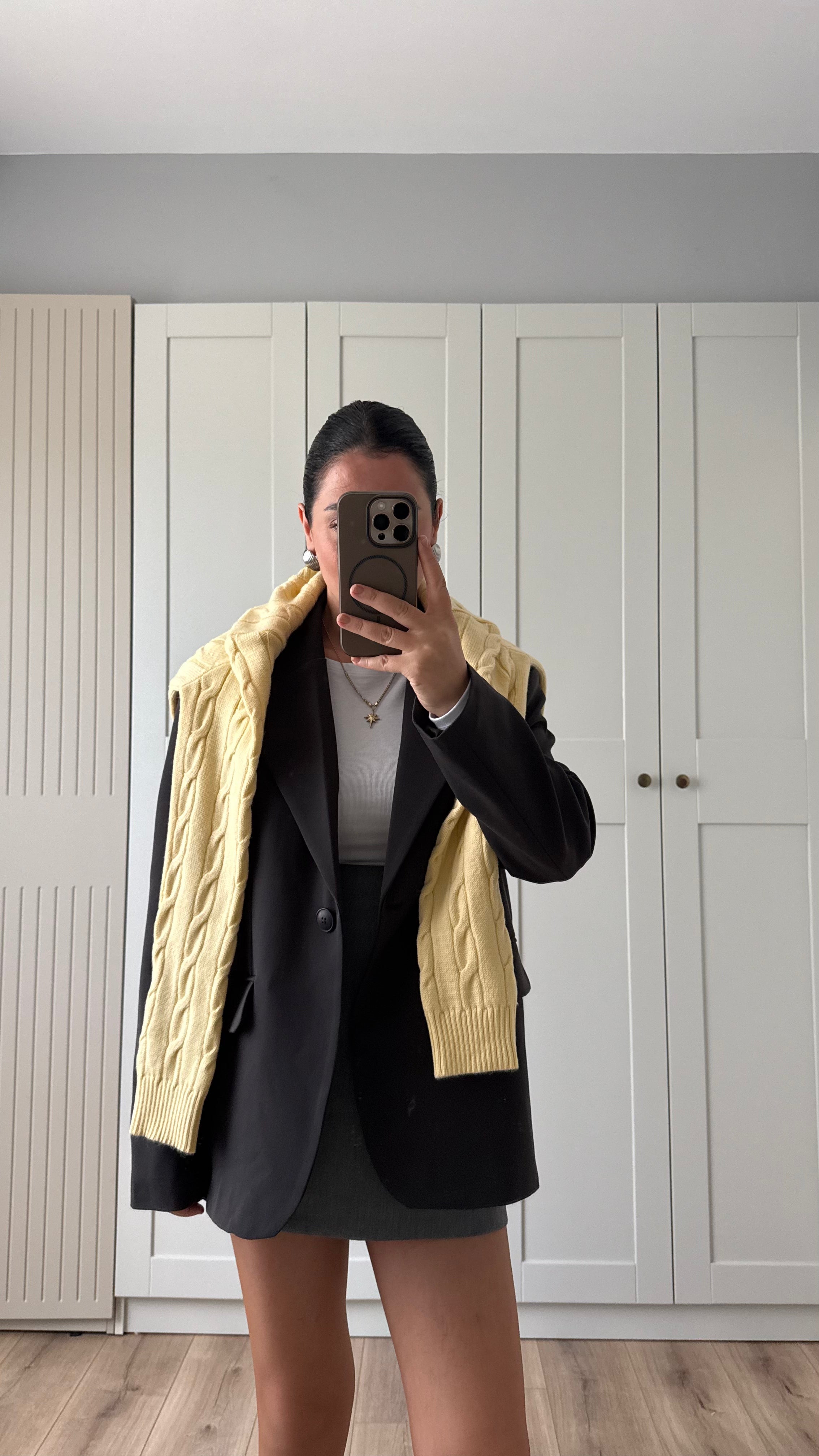 POLİVİSKON BLAZER CEKET- ACI KAHVE