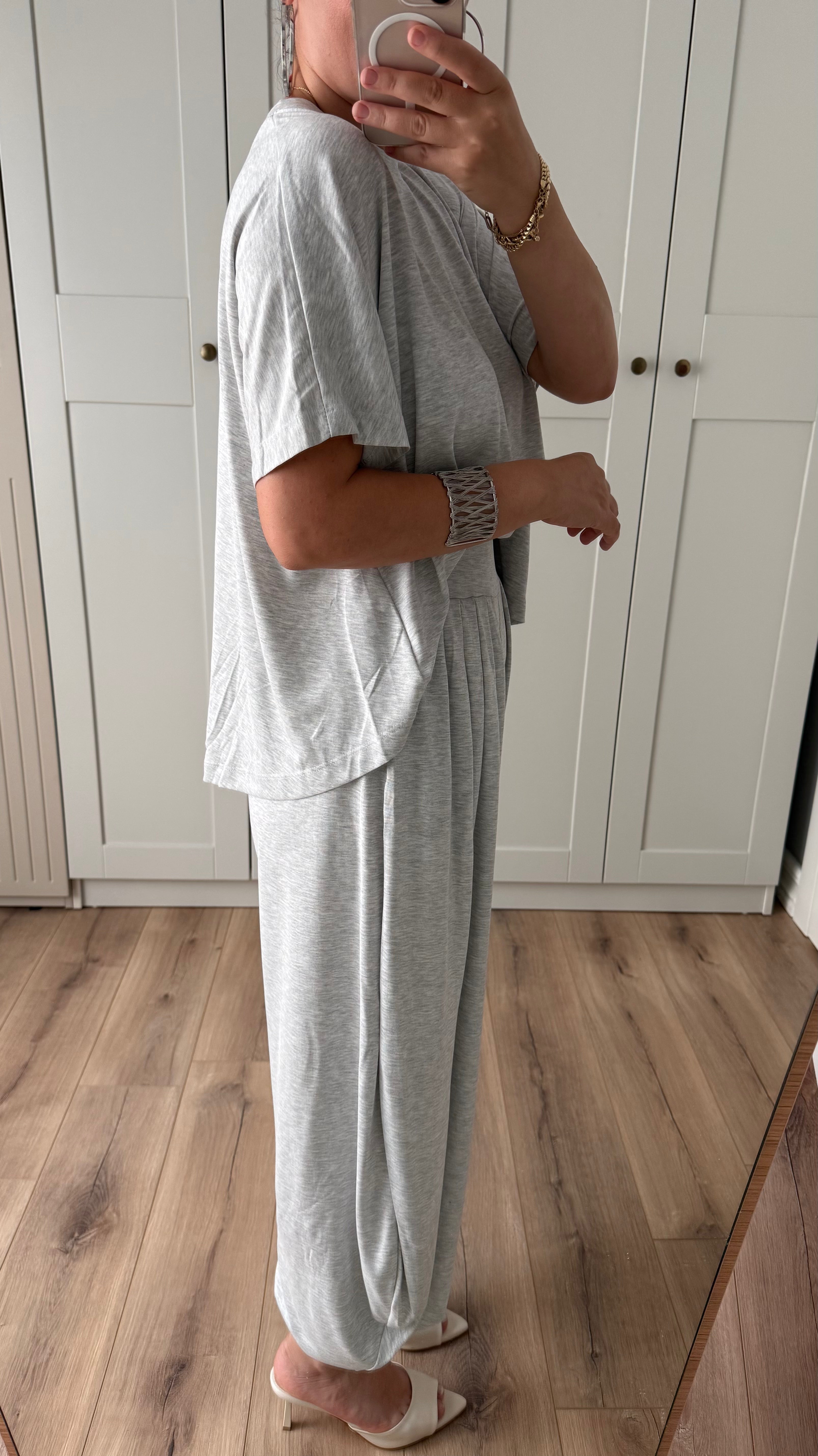 ŞALVAR MODAL TAKIM-GRİ